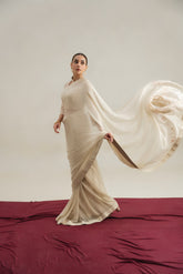 3 Piece Chiffon Embroidered Sari (FW0008)